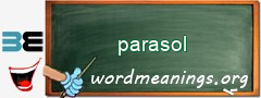 WordMeaning blackboard for parasol